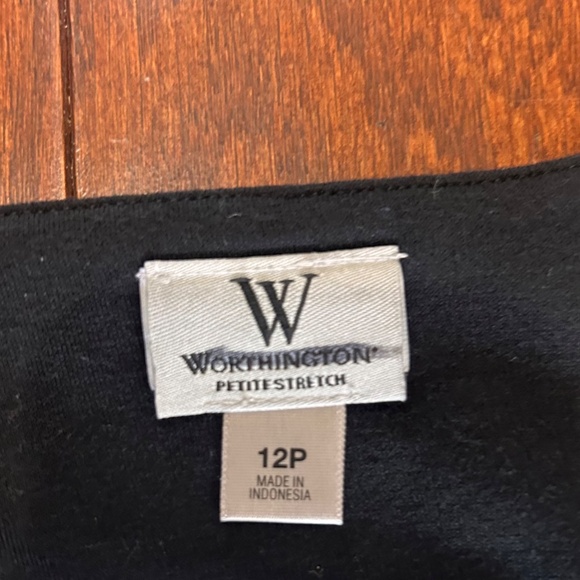 Lot of 2 black and white stripes sleeveless knit dresses office professional - Picture 5 of 8